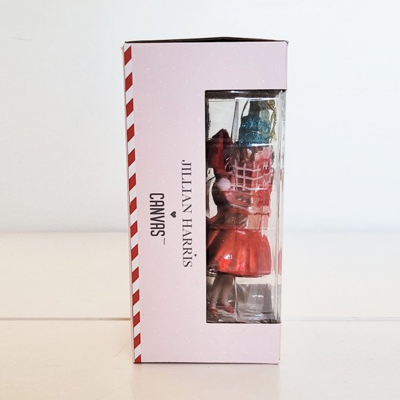 Jillian Harris X CANVAS Girl with Christmas Presetns Glass Ornament NEW - Picture 3 of 12